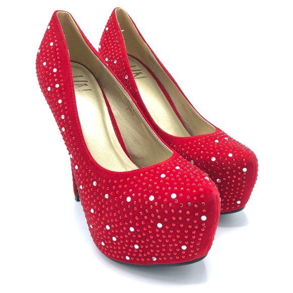 Red High Heels Size 8 - Red - Picture 7 of 10
